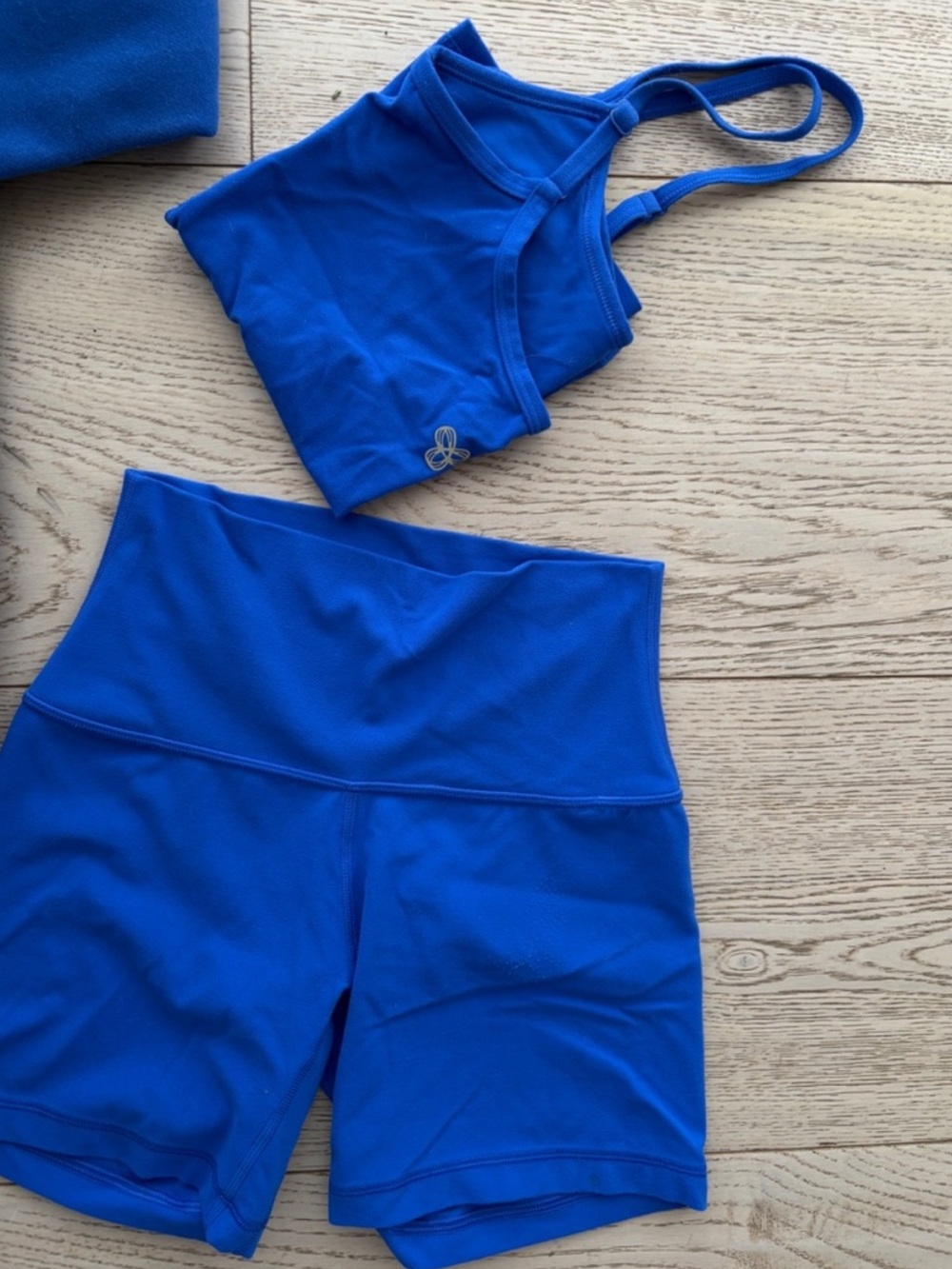 Aritzia Butter Cami + shorts JAZZ BLUE